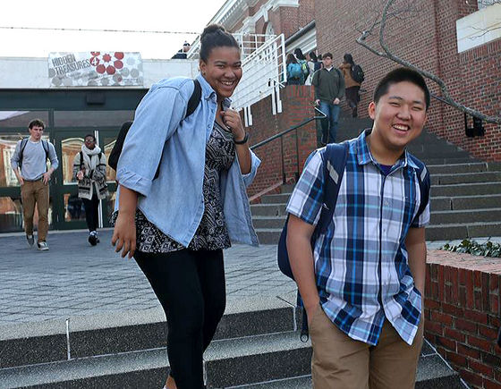 Exeter student Tim Han on campus