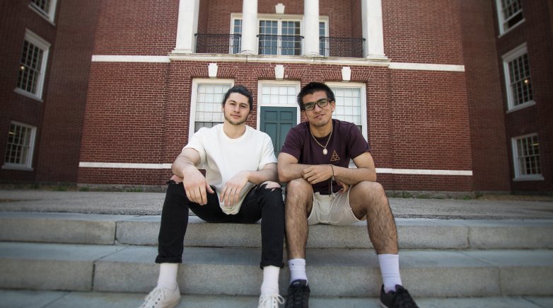 Bobby Murray '18 and Kenny Pich '18 met in the training room at Love Gym last fall, quickly discovering a shared love for creating music.