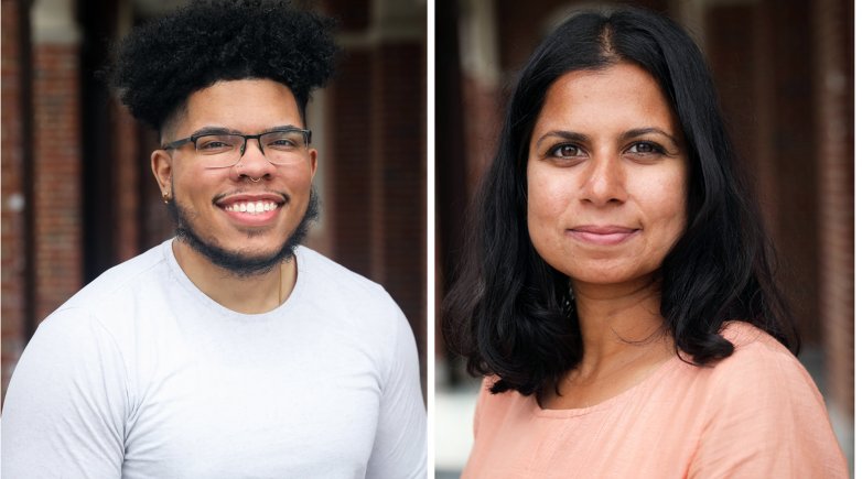 Kevin Pajaro-Marinez (l) and Gayatri Ramesh