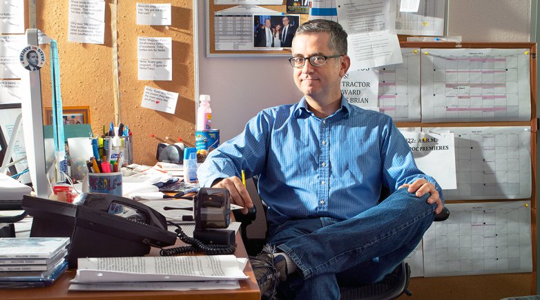 Greg Daniels sitting in his office