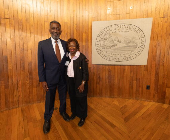 image for Power couple receives joint Founders’ Day Award at assembly