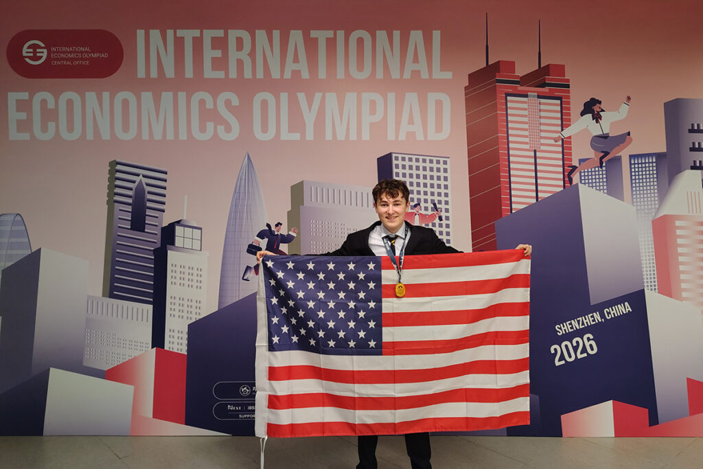 Eli Orbach at the international economics olympiad
