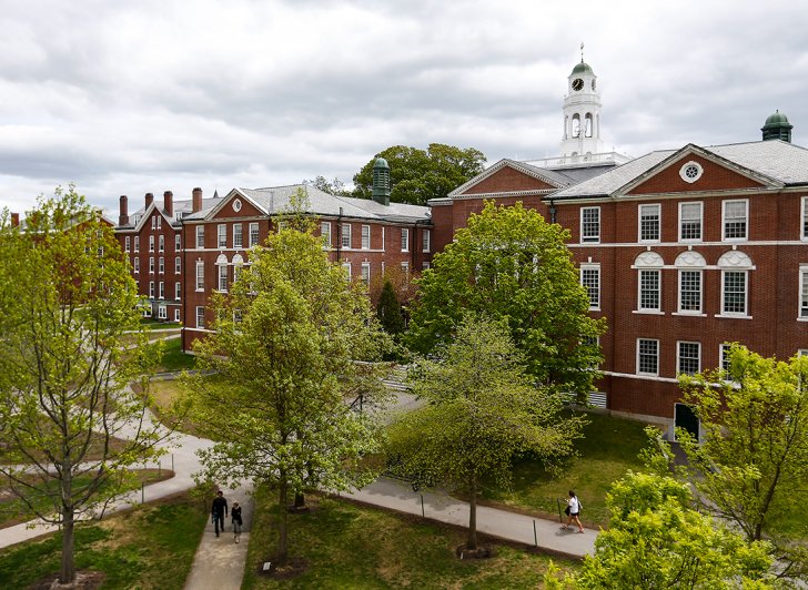 Exeter campus seen from above.