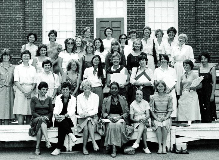 Women faculty of Phillips Exeter Academy in 1983.