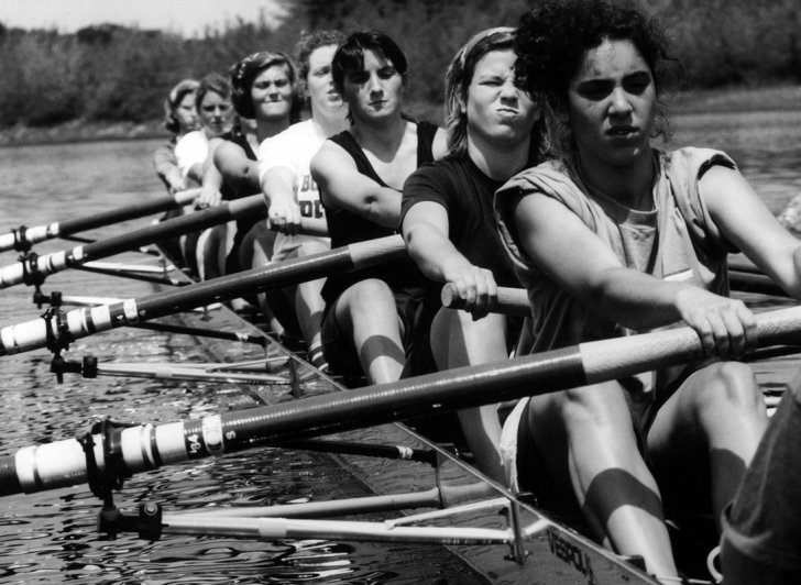 Girls rowing crew