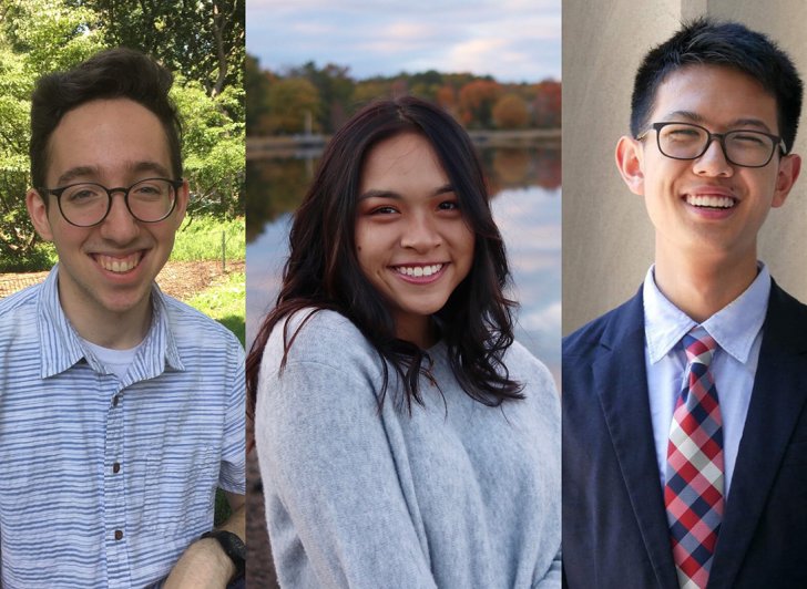 Exeter students Khine Win, Orion Bloomfield and Steven Gao, founders of peaCTF 2019