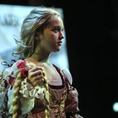 Charis as Rapunzel in Into the Woods. 