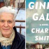 Charlie Smith with picture of his book Ginny Call.