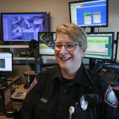 Lauri Winter has served as a campus safety officer for a decade.