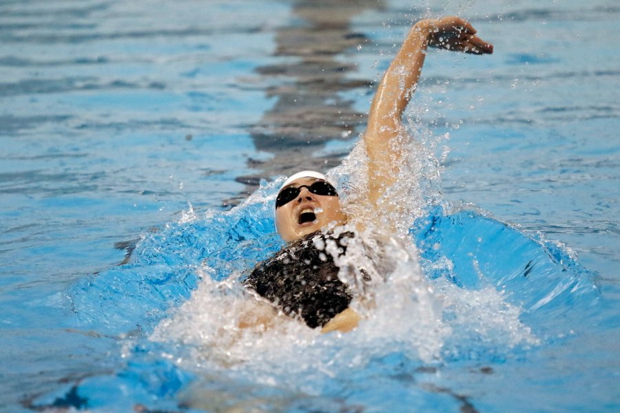 Wynter Sands swimming.