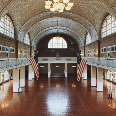 Interior of Ellis Island National Museum of Immigration