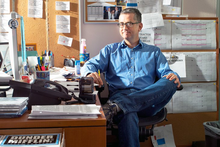 Greg Daniels sitting in his office