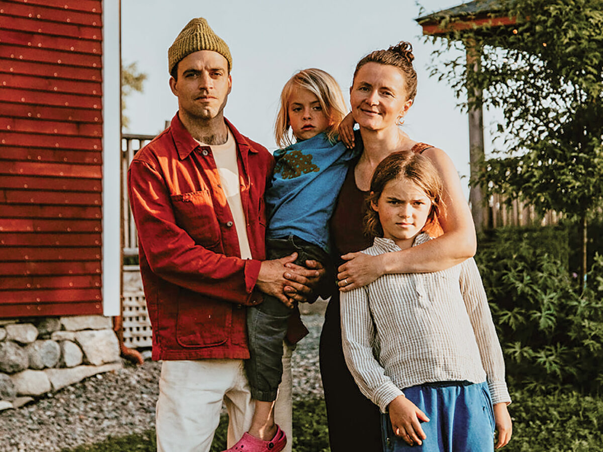 Lydia poses with family