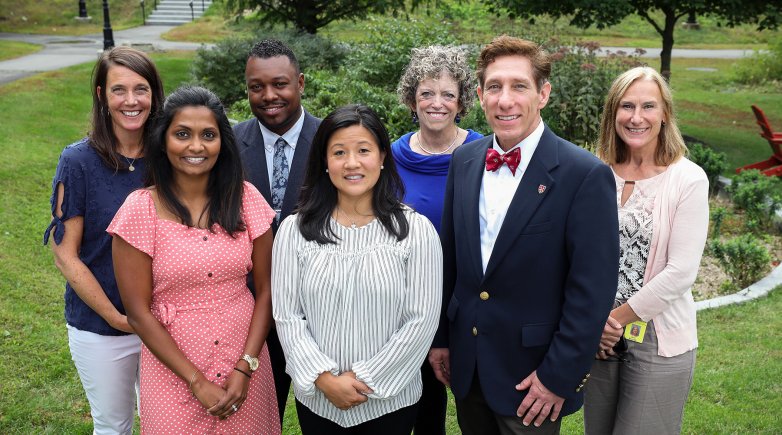 Counseling and Psychological Services team standing outside. 