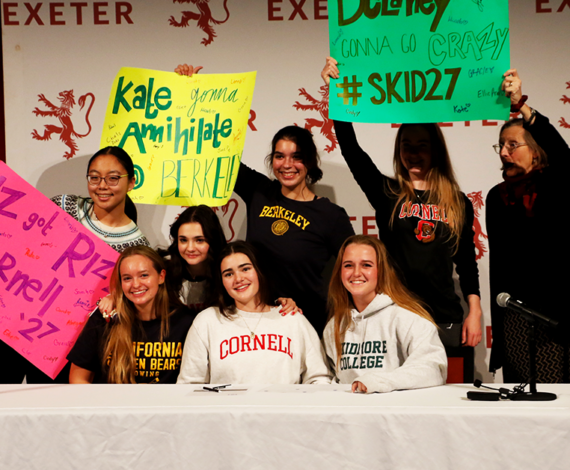 image for Athletics celebrates college commitments for class of 2023